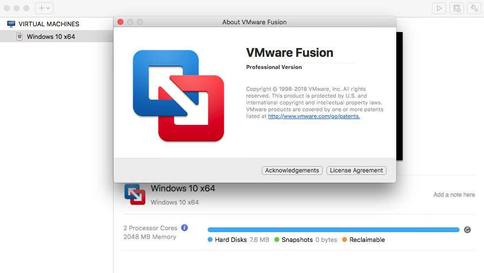 Free vmware fusion for mac download
